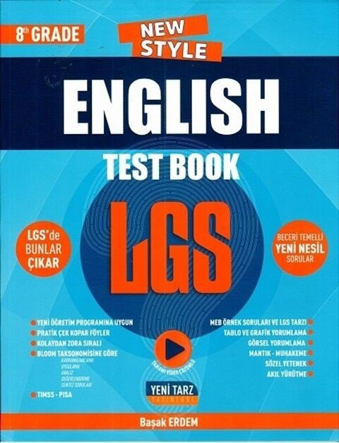 Yeni Tarz Yayınları 8. Sınıf LGS English Test Book