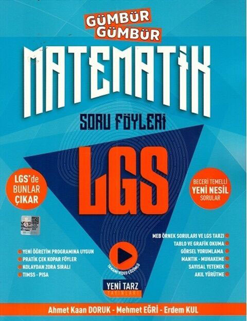 Yeni Tarz Yayınları 8. Sınıf LGS Matematik Gümbür Gümbür Soru Föyleri