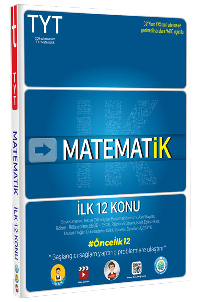 TYT MatematİK İlk 12 Konu Soru Bankası Gri Koç Yayınları