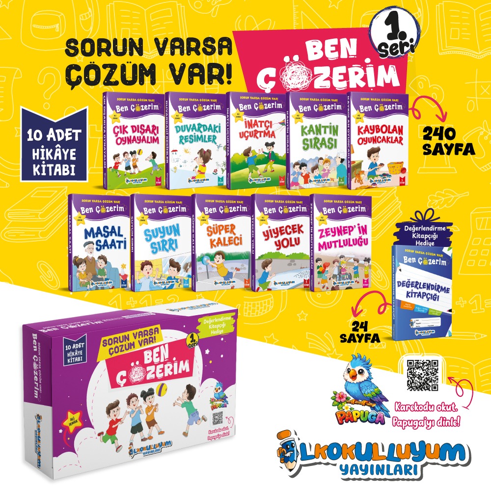 ilkokulluyum Yayınları.Ben Çözerim Hikaye Kitabı Seti 1 Seri ilkokulluyum Yayınları.Ben Çözerim Hikaye Kitabı Seti 1 Seri
