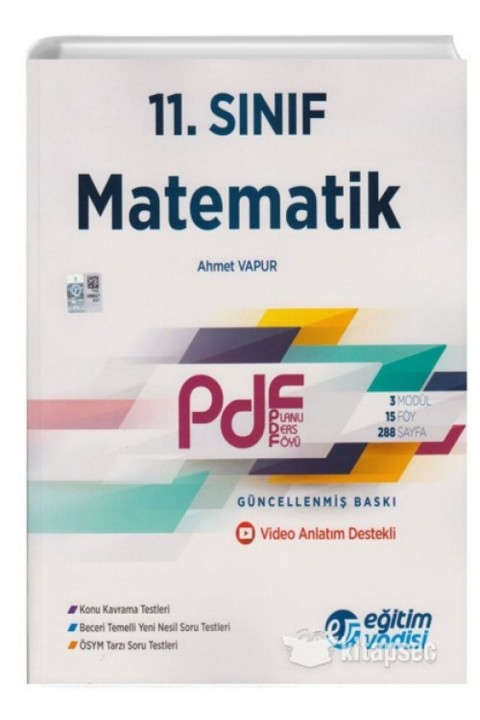 11. Sınıf Matematik Güncel PDF Planlı Ders Föyü Eğitim Vadisi Yayınları