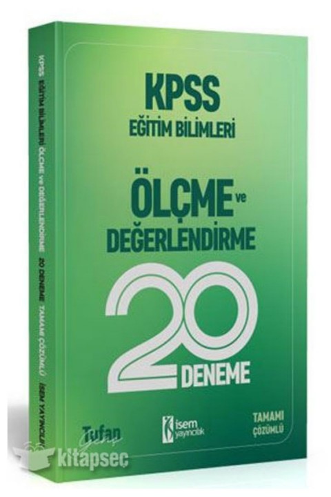 2020 KPSS Eğitim Bilimleri Ölçme ve Değerlendirme 20 li Deneme İsem Yayıncılık