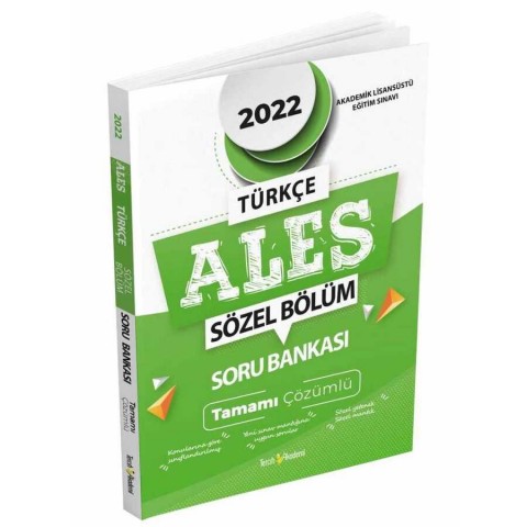 2022 ALES Türkçe Tamamı Çözümlü Soru Bankası