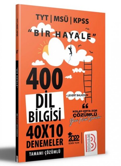 2022 Bir Hayale Serisi Dil Bilgisi Tamamı Çözümlü Deneme