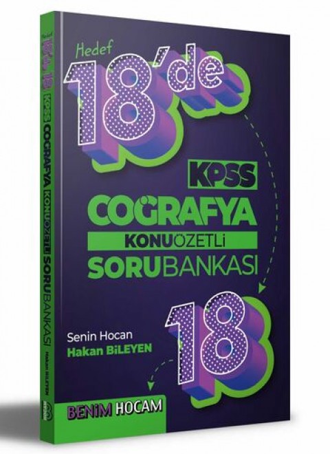 2022 KPSS Coğrafya 18`de 18 Konu Özetli Soru Bankası