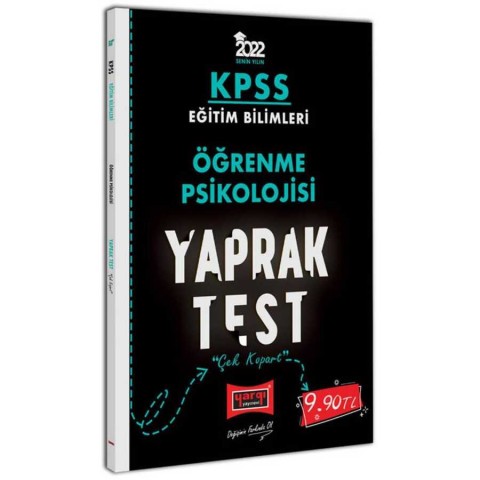 2022 KPSS Eğitim Bilimleri Öğrenme Psikolojisi Yaprak Test