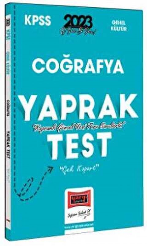 2023 KPSS Coğrafya Çek Kopart Yaprak Test Yargı Yayınları