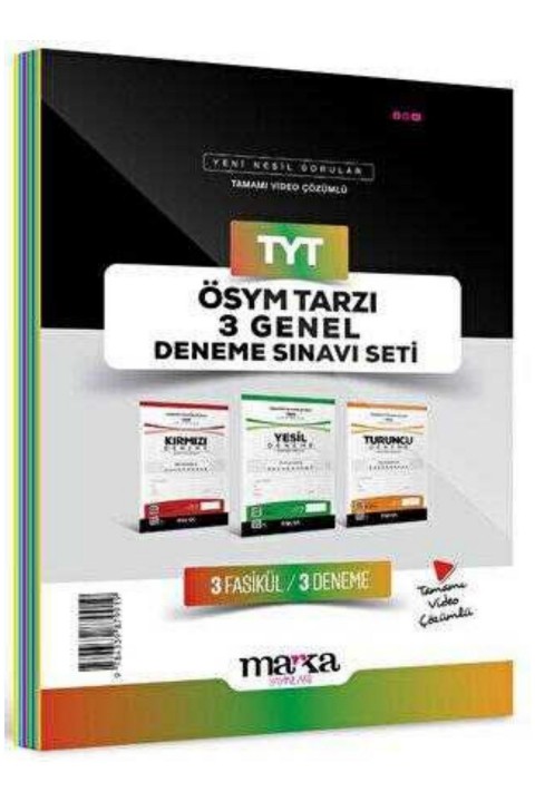 2024 TYT ÖSYM Tarzı 3 Deneme Sınavı Seti Tamamı Video Çözümlü