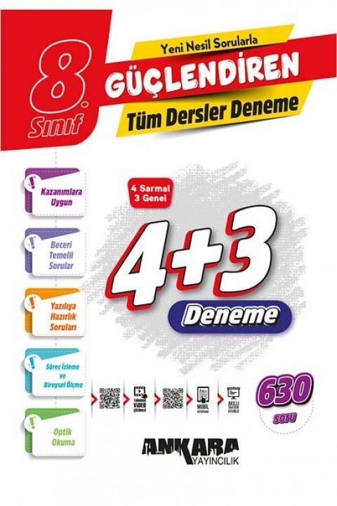 2025 Ankara 8. Sınıf Güçlendiren Tüm Dersler Denemeler