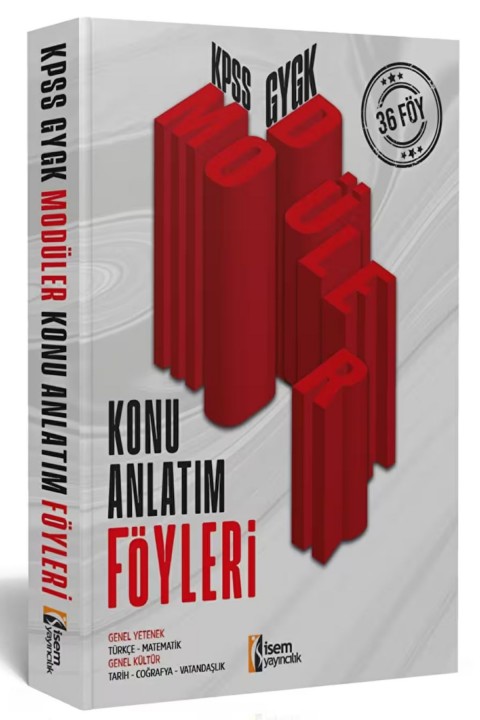 2025 İSEM KPSS GYGK MODÜLER KONU ANLATIM FÖYLERİ