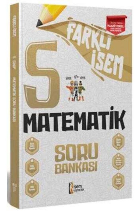 2025 İSEM Yayıncılık 5. Sınıf Matematik Farklı İsem Soru Bankası