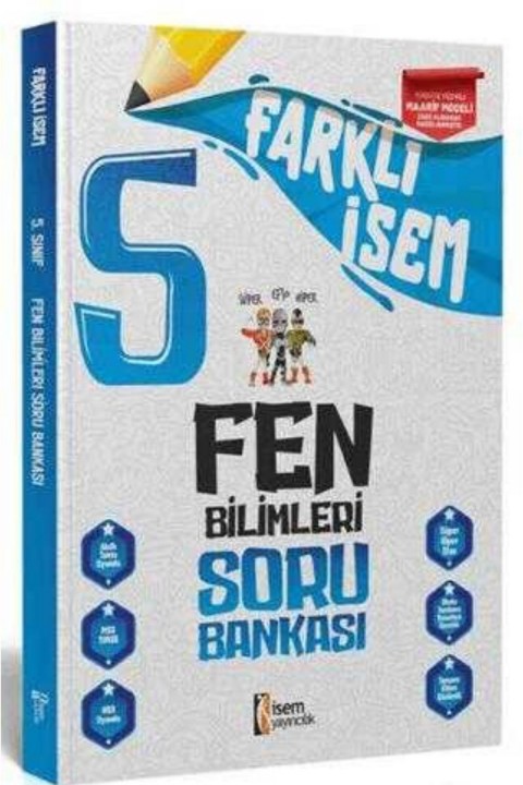 2025 İsem Yayınları 5. Sınıf Fen Bilimleri Farklı İsem Soru Bankası