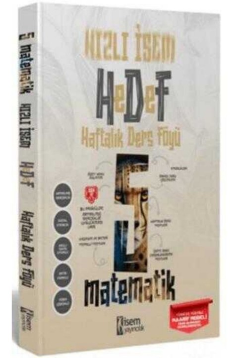 2025 İsem Yayınları 5. Sınıf Matematik Haftalık Ders Föyü