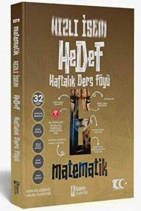 2025 İsem Yayınları 6. Sınıf Hızlı İsem Matematik Hedef Haftalık Ders Föyü