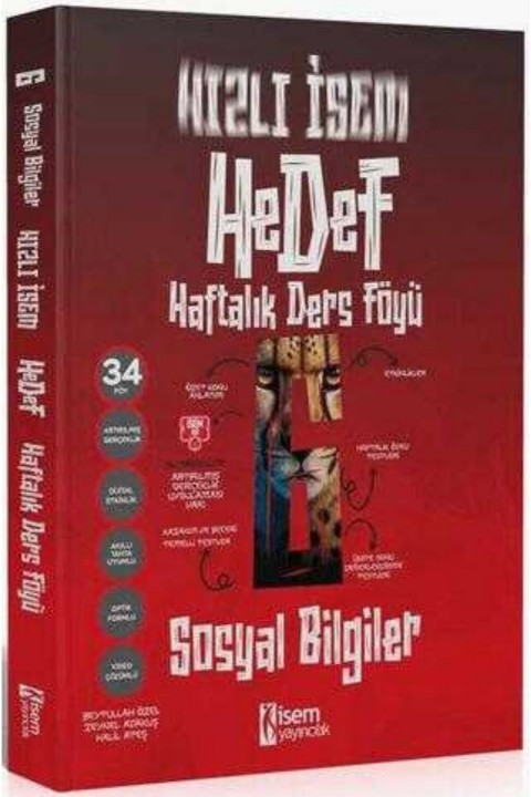 2025 İsem Yayınları 6. Sınıf Sosyal Bilgiler Hızlı İsem Hedef Haftalık Ders Föyü