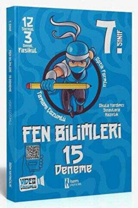 2025 İsem Yayınları 7. Sınıf Fen Bilimleri 15 Deneme