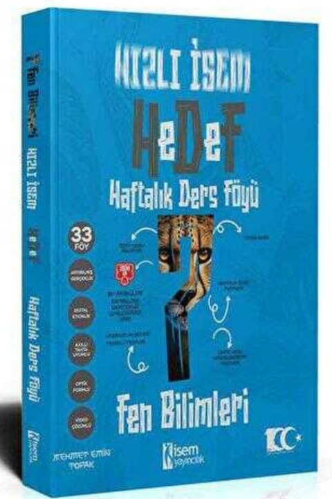 2025 İsem Yayınları 7. Sınıf Hızlı İsem Fen Bilimleri Hedef Haftalık Ders Föyü