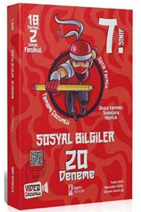 2025 İsem Yayınları 7. Sınıf Sosyal Bilgiler 20 Deneme