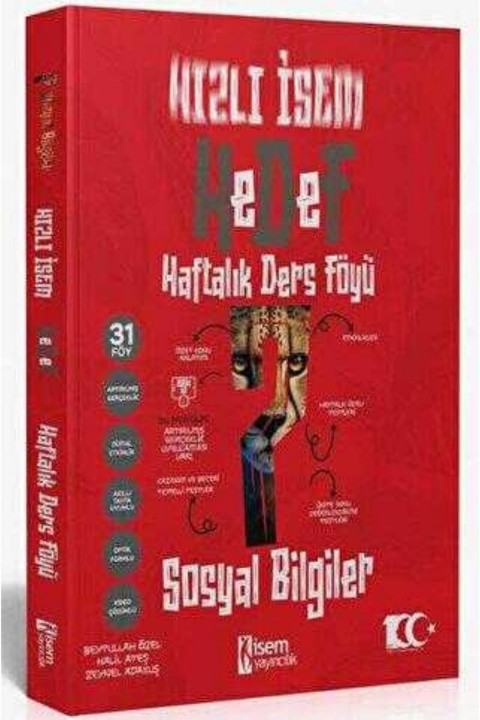 2025 İsem Yayınları 7. Sınıf Sosyal Bilgiler Hızlı İsem Haftalık Ders Föyü