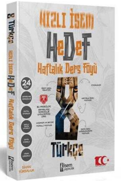2025 İsem Yayınları 8. Sınıf Hızlı İsem Türkçe Hedef Haftalık Ders Föyü