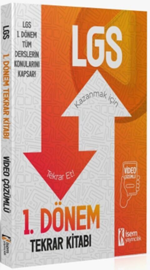 2025 İsem Yayınları 8. Sınıf LGS 1. Dönem Tüm Dersler Tekrar Kitabı