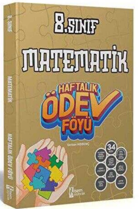 2025 İsem Yayınları 8. Sınıf Matematik Haftalık Ödev Föyü