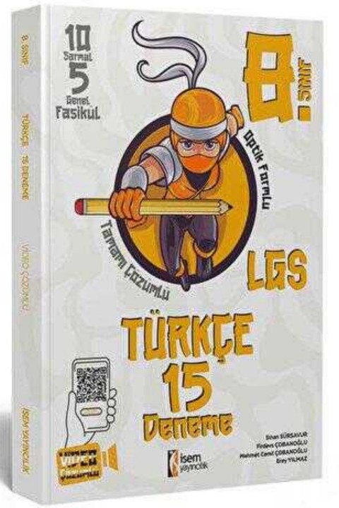 2025 İsem Yayınları 8. Sınıf Türkçe 15 Deneme