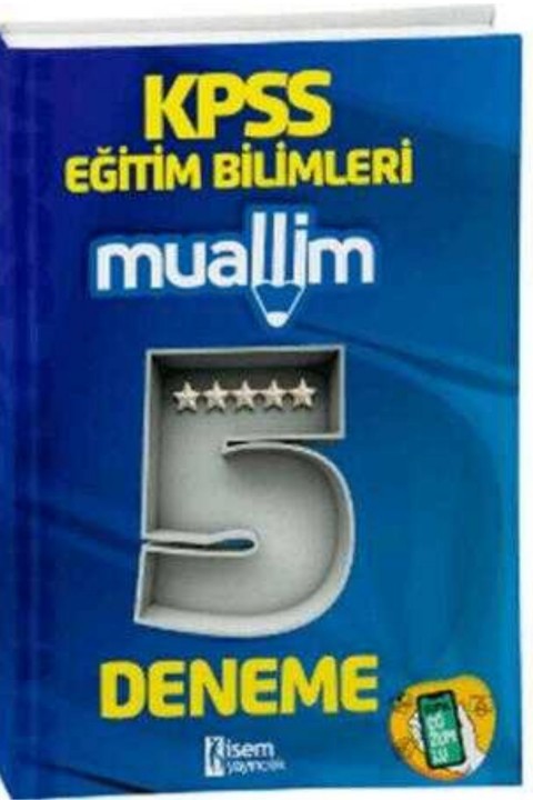 2025 İsem Yayınları KPSS Eğitim Bilimleri Muallim 5 Deneme Dijital Çözümlü