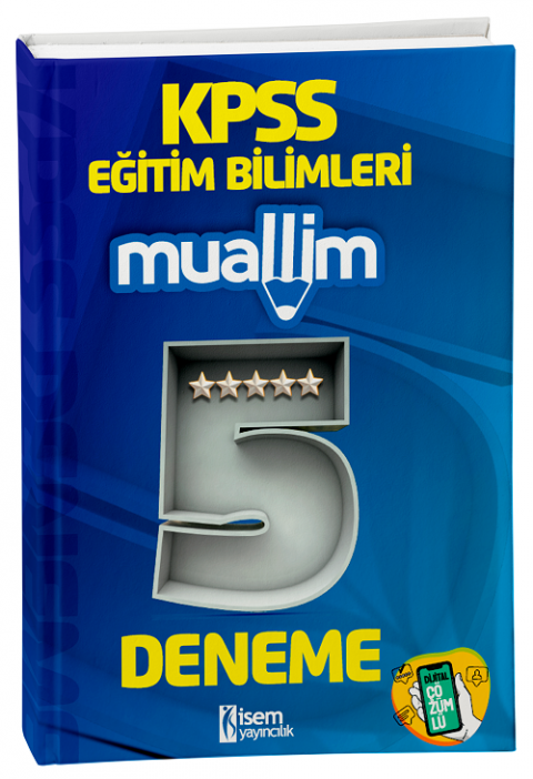 2025 İsem Yayınları KPSS Eğitim Bilimleri Muallim 5 Deneme Dijital Çözümlü