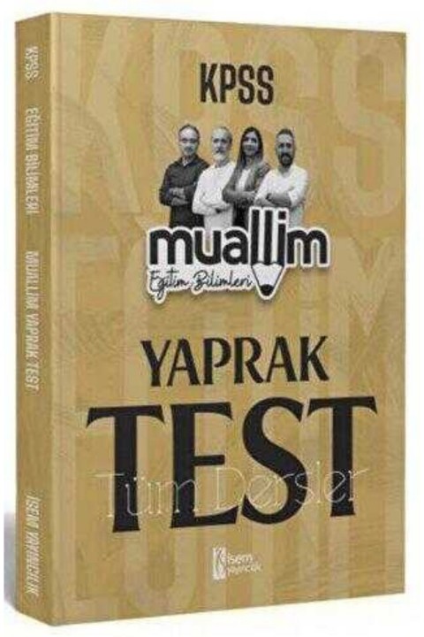 2025 İsem Yayınları KPSS Eğitim Bilimleri Muallim Tüm Dersler Yaprak Test