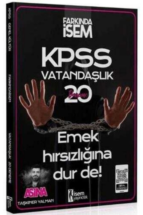 2025 İsem Yayınları KPSS Vatandaşlık Aşina 20 Deneme Çözümlü