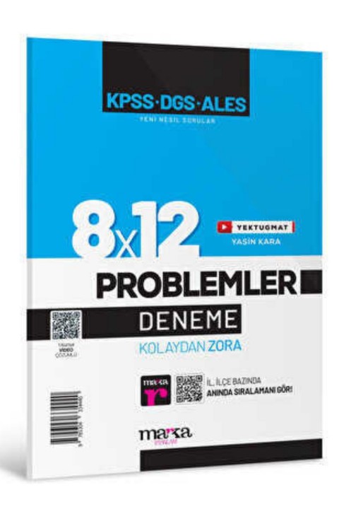 2025 KPSS DGS ALES Yeni Nesil 8x12 Tamamı Video Çözümlü Problemler Deneme