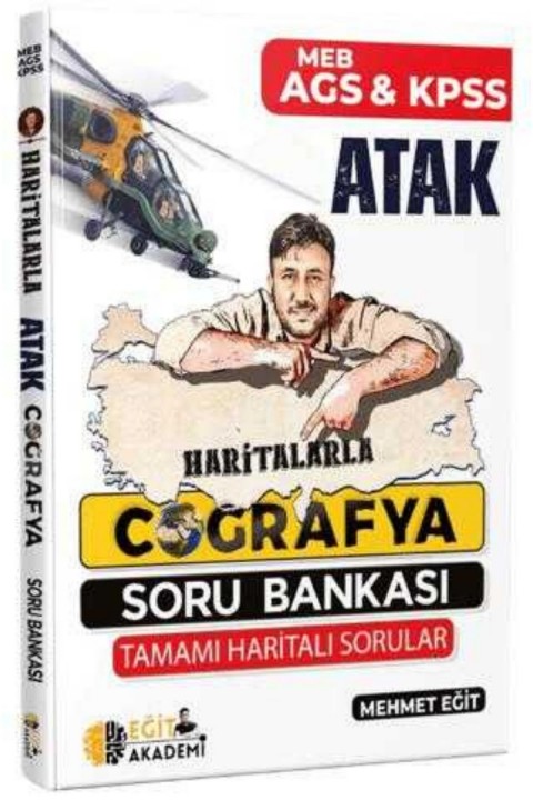 2025 KPSS Haritalarla Atak Coğrafya Soru Bankası Eğit Akademi