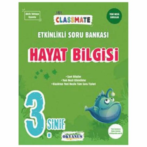 3. Sınıf Classmate Hayat Bilgisi Etkinlikli Soru Bankası