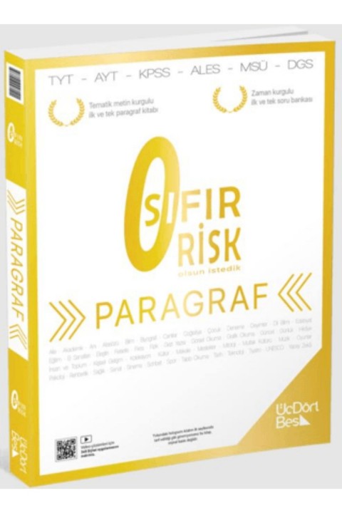345 Paragraf Sıfır Risk 2025 Model Üç Dört Beş Yayıncılık