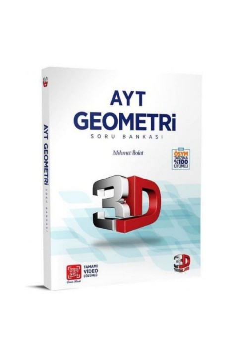 3D Yayınları 2023 AYT Geometri Soru Bankası