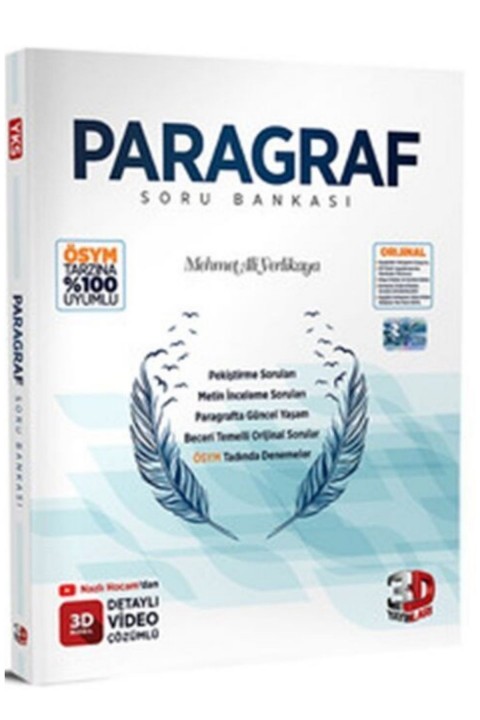 3D Yayınları Paragraf Soru Bankası