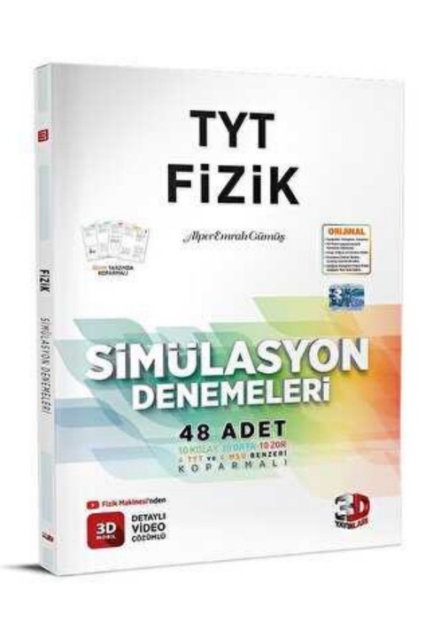 3D Yayınları TYT 3D Simülasyon Fizik Denemeleri