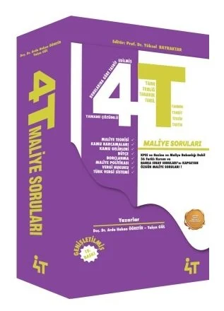 4T Yayınları Maliye Soruları