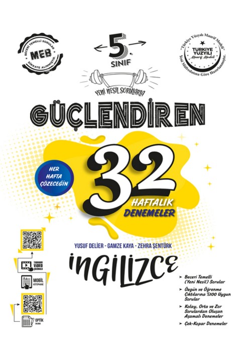 5.Sınıf Ankara Güçlendiren 32 Haftalık Matematik Türkçe Fen Sosyal Din İngilizce Denemeler - 6 KİTAP