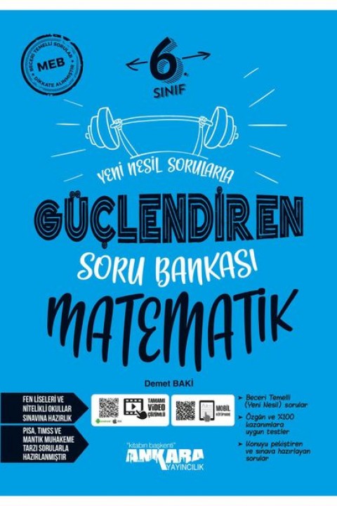 6. Sınıf Matematik Güçlendiren Soru Bankası 2022-23 Dönemi