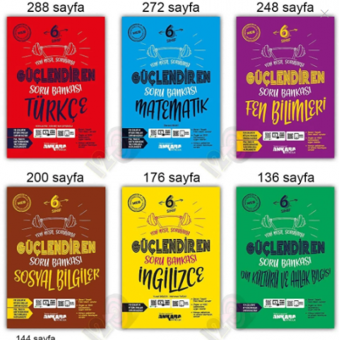 6. Sınıf Türkçe Matematik Fen Sosyal Din İngilizce Güçlendiren Soru Bankası