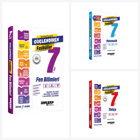 7. Sınıf Güçlendiren Türkçe-Matematik-Fen Fasikül Soru Seti 2027