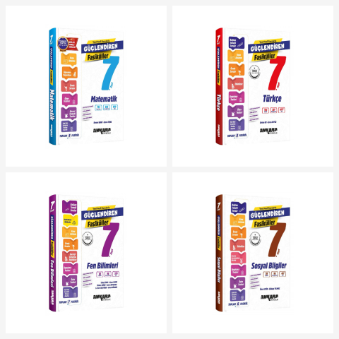 7. Sınıf Güçlendiren Türkçe-Matematik-Fen-Sosyal- Fasikül Soru Seti 2027