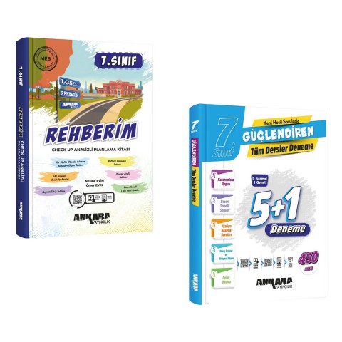 7. Sınıf Rehberim Lgs Hazırlık Ders Takip Kitabı ve 5+1 Güçlendiren Deneme