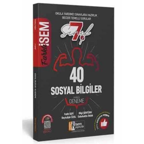 7. Sınıf Sosyal Bilgiler Tamamı Çözümlü 40 Fasikül Deneme