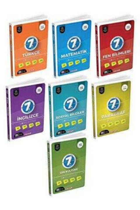 7. Sınıf Türkçe + Matematik + Fen Bilimleri + İngilizce + Din Kültürü + Sosyal Bilgiler + Paragraf Soru Bankası Set Dinamo Yayınları