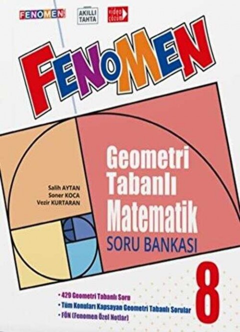 8. Sınıf Geometri Tabanlı Matematik Soru Bankası Fenomen Okul Yayınları