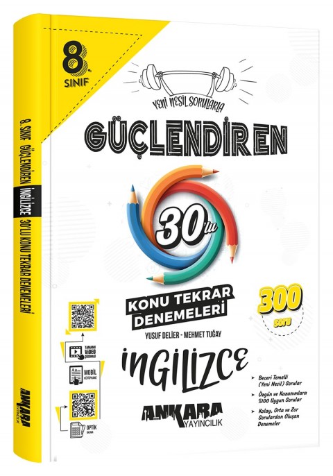 8.⁠ ⁠Sınıf Güçlendiren İngilizce 30'lu Konu Tekrar Denemesi