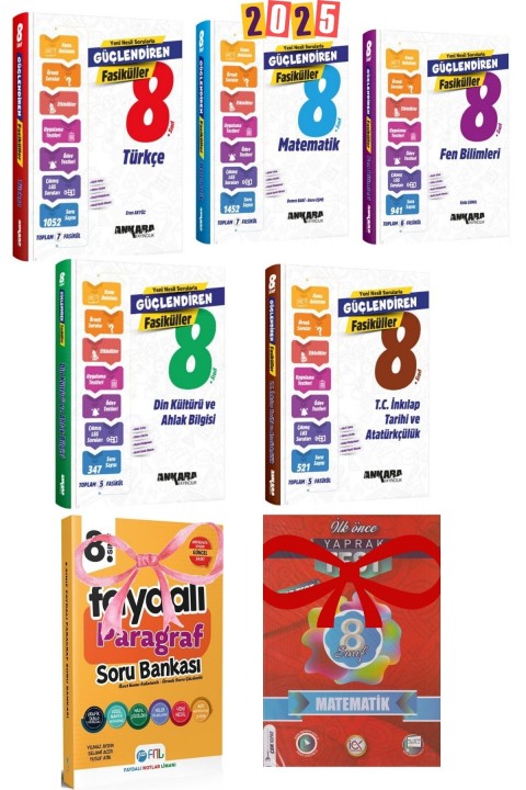 8. Sınıf Güçlendiren Mat+Fen+Tür+Din+İnk+Fasiküller